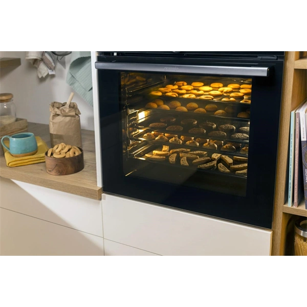 Gorenje BPS6737E14X inox-fekete, beépíthető, sütőtér:77L, grill, légkeveréses, sütő