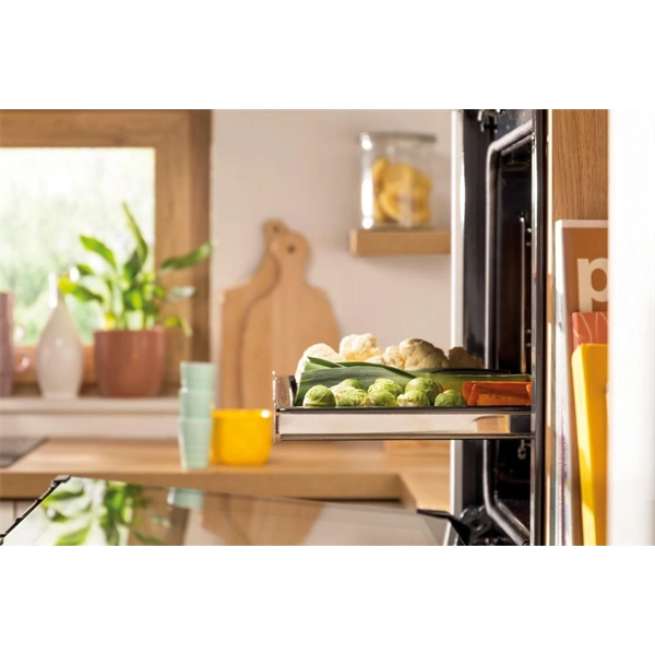 Gorenje BPS6737E14X inox-fekete, beépíthető, sütőtér:77L, grill, légkeveréses, sütő