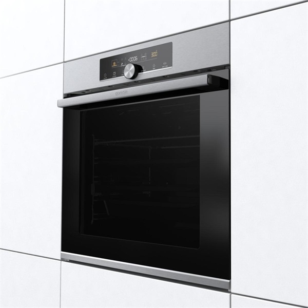 Gorenje BPS6747A06X inox, beépíthető, sütőtér: 77L, grill, légkeverés, pirolitikus, sütő