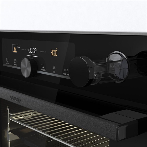 Gorenje BPSA6747A08BGWI fekete, beépíthető, sütőtér: 77L, grill, légkeverés, sütő