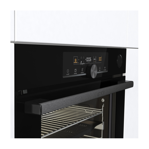 Gorenje BPSA6747A08BGWI fekete, beépíthető, sütőtér: 77L, grill, légkeverés, sütő