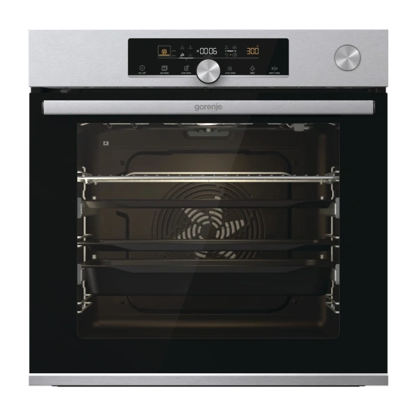 Gorenje BPSA6747A08X inox, beépíthető, sütőtér:77L, grill, légkeveréses, sütő