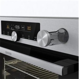 Gorenje BSA6747A04X inox, beépíthető, sütőtér: 77L, grill, légkeverés, hidrolitikus, sütő