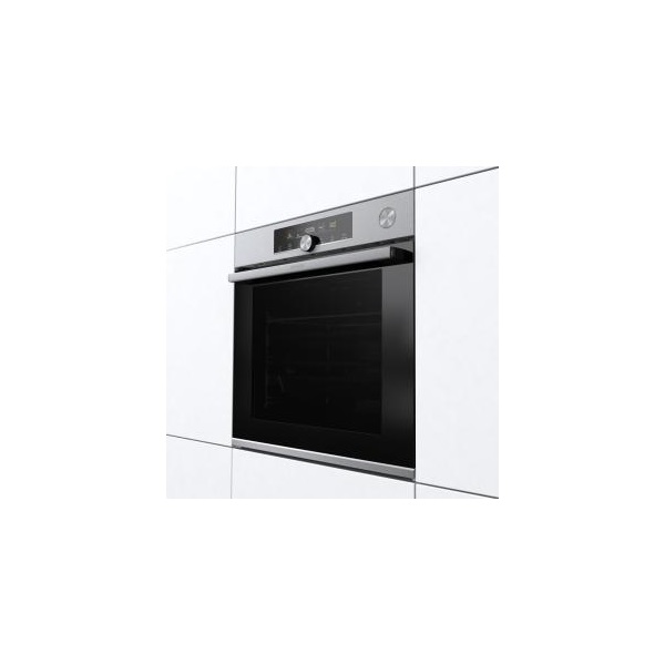 Gorenje BSA6747A04X inox, beépíthető, sütőtér: 77L, grill, légkeverés, hidrolitikus, sütő