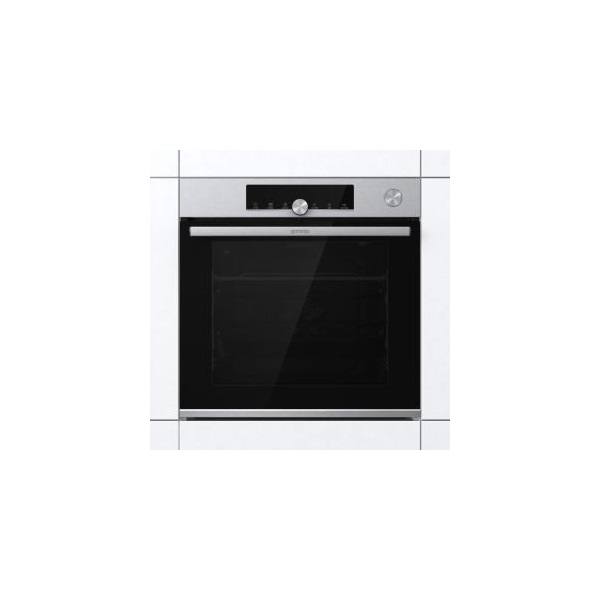Gorenje BSA6747A04X inox, beépíthető, sütőtér: 77L, grill, légkeverés, hidrolitikus, sütő
