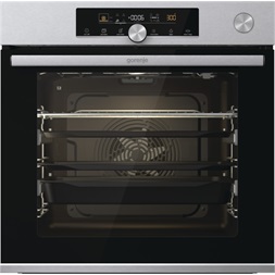 Gorenje BSA6747A04X inox, beépíthető, sütőtér: 77L, grill, légkeverés, hidrolitikus, sütő