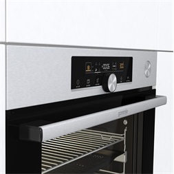 Gorenje BSA6747A04X inox, beépíthető, sütőtér: 77L, grill, légkeverés, hidrolitikus, sütő