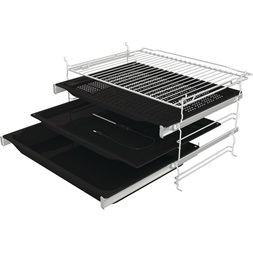 Gorenje BSA6747A04X inox, beépíthető, sütőtér: 77L, grill, légkeverés, hidrolitikus, sütő