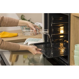 Gorenje BSA6747A04X inox, beépíthető, sütőtér: 77L, grill, légkeverés, hidrolitikus, sütő