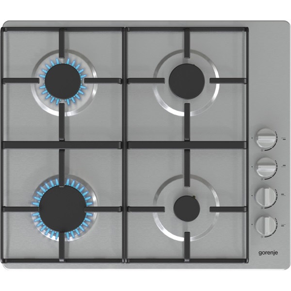 Gorenje G640XHS inox, beépíthető, gáz, főzőzóna: 4, beépíthető méret: 56cm, főzőlap
