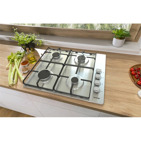Gorenje G640XHS inox, beépíthető, gáz, főzőzóna: 4, beépíthető méret: 56cm, főzőlap