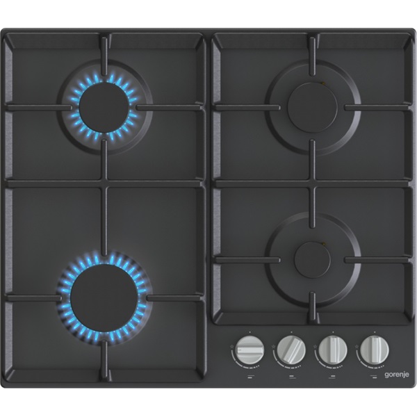 Gorenje G641EXB fekete, beépíthető, gáz, főzőzóna: 4, beépíthető méret: 56cm, főzőlap