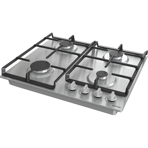 Gorenje G641EX inox, beépíthető, gáz, főzőzóna: 4, beépíthető méret: 56cm, főzőlap