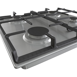 Gorenje G641EX inox, beépíthető, gáz, főzőzóna: 4, beépíthető méret: 56cm, főzőlap