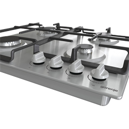Gorenje G641EX inox, beépíthető, gáz, főzőzóna: 4, beépíthető méret: 56cm, főzőlap