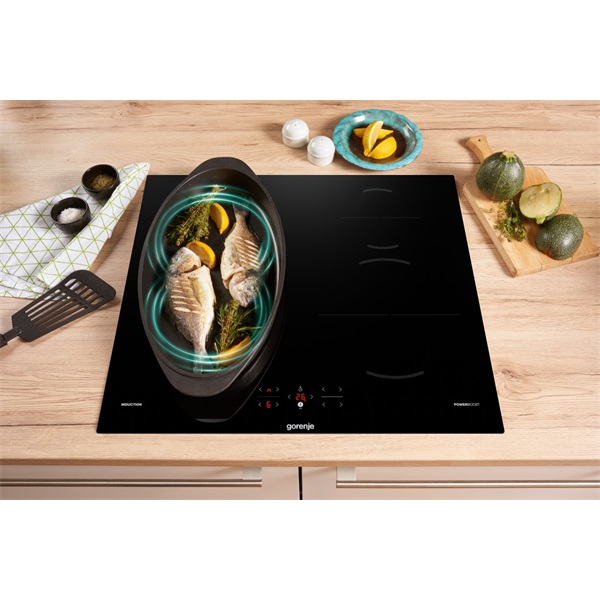 Gorenje GI6421BSC fekete, beépíthető, indukciós, főzőzóna: 4, beépíthető méret: 56cm, főzőlap
