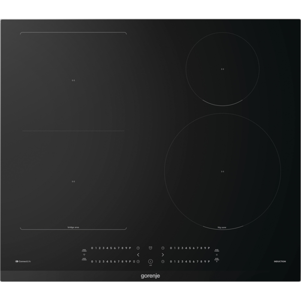 Gorenje GI6432BCWF fekete, beépíthető, indukciós, főzőzóna: 4, beépíthető méret: 56cm, főzőlap