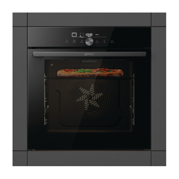 Gorenje GO66E PIZZA350C fekete, beépíthető, sütőtér: 77L, sütő