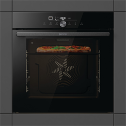 Gorenje GO66E PIZZA350C fekete, beépíthető, sütőtér: 77L, sütő