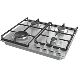 Gorenje GW641EX inox, beépíthető, gáz, főzőzóna: 3 +1 wok égőfej, beépíthető méret: 56cm, főzőlap