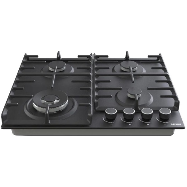 Gorenje GW 642AB sötétszürke,beépíthető, gáz, főzőzóna: 3 +1 wok égőfej, beépíthető méret: 56cm, főzőlap
