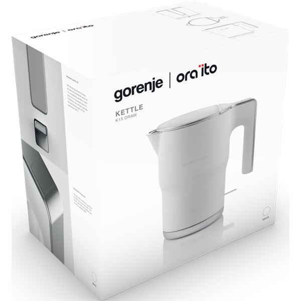 Gorenje K15ORAW ORA-ITO design fehér 1,5L-es vízforraló