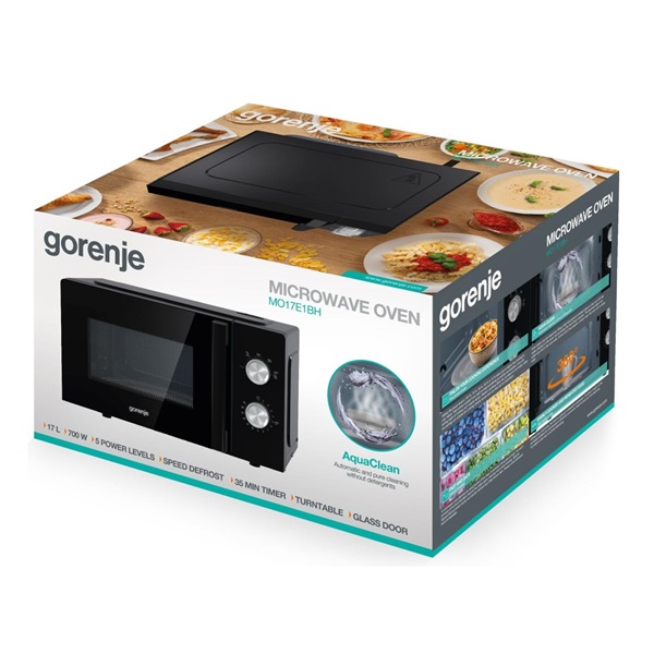 Gorenje MO17E1BH 700W 17L fekete mikrohullámú sütő