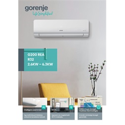 Gorenje Rea 7KW split klíma csepptálca fűtéssel, beépített WIFI REA70 KC