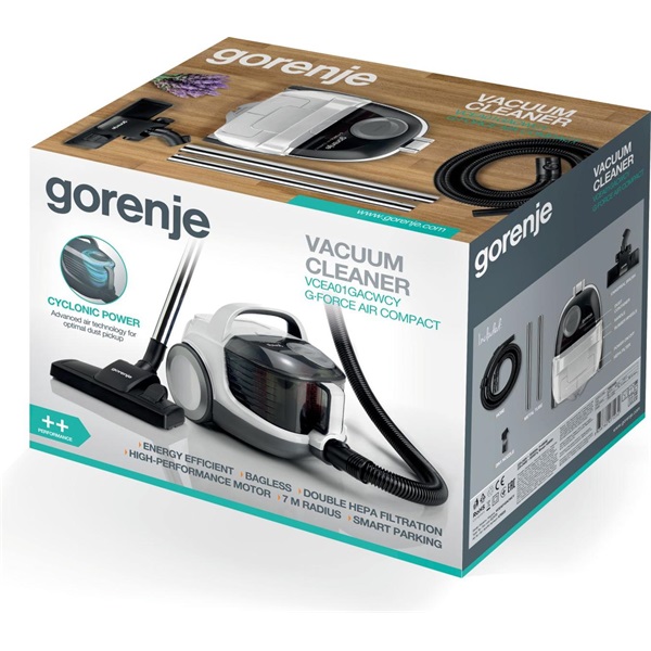 Gorenje VCEA01GACWCY porzsák nélküli porszívó (Újszerű)