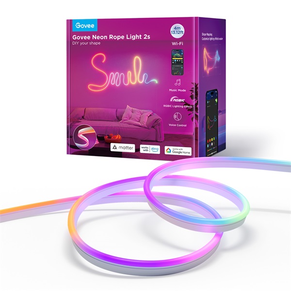Govee GOVH61D4C01 4m fehér neon szalagfény
