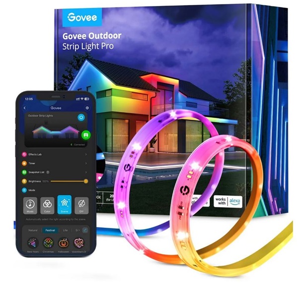 Govee GOVH70A1 Phantasy 10m RGBIC kültéri LED szalag