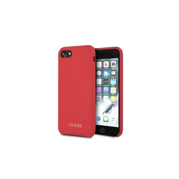 Guess iPhone 8 piros szilikon tok