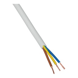 H05VV-F 3x0,75 mm2 100m Mtk fehér sodrott kábel