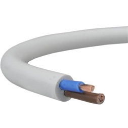 H05VV-F 2x1,5 mm2 100m Mtk fehér kábel