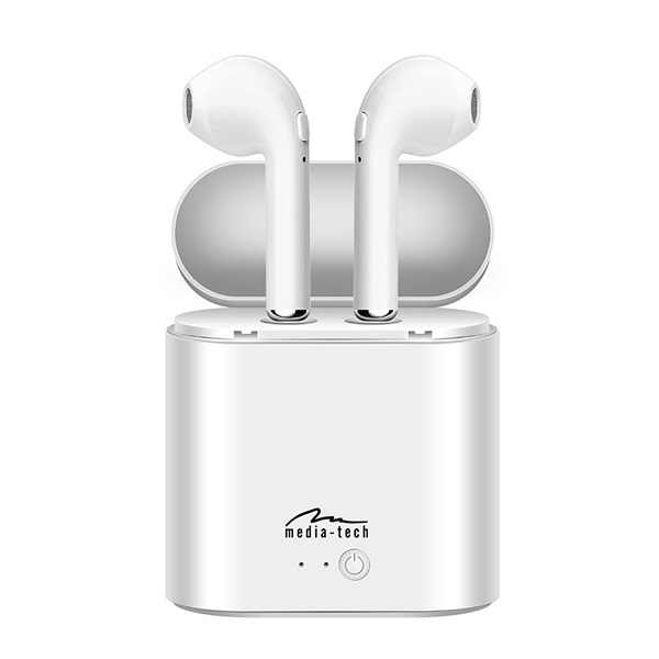 Media-Tech MT3589W R-Phones TWS bluetooth fülhallgató - fehér