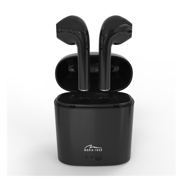 Media-Tech MT3589K R-Phones TWS bluetooth fülhallgató - fekete