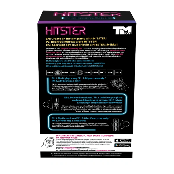 HITSTER zenés partijáték