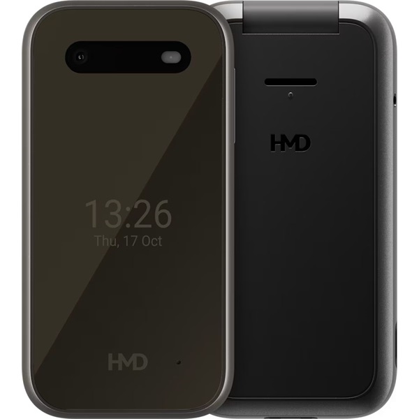 HMD 2660 FLIP 4G TA-1711 2,8" DualSIM fekete mobiltelefon