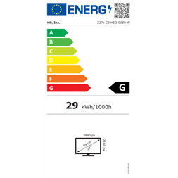 HP 27" 1B9T0AA Z27k G3 UHD IPS HDMI/DP monitor