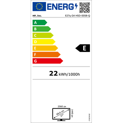 HP 27" EliteDisplay E27q G4 QHD IPS VGA/HDMI/DP monitor