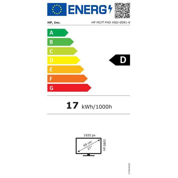HP 27" M27f FHD AG IPS HDMI monitor