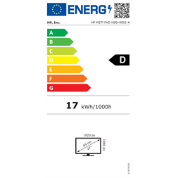 HP 27" M27f FHD AG IPS HDMI monitor