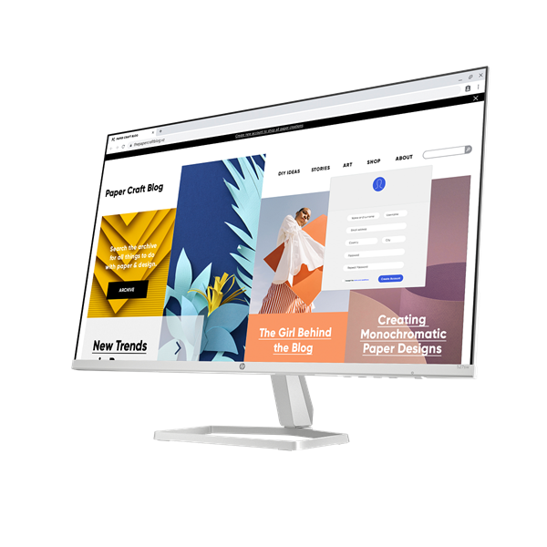 HP 27" Series 5 527sw FHD IPS VGA/HDMI fehér monitor