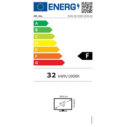 HP 31,5" E32k 4K UHD HDMI/DP/USB fekete monitor