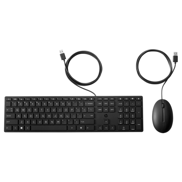 HP 320MK angol fekete vezetékes billentyűzet és egér