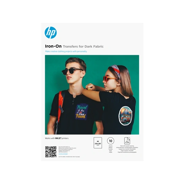 HP A/4 sötét anyagokhoz rávasalható matrica