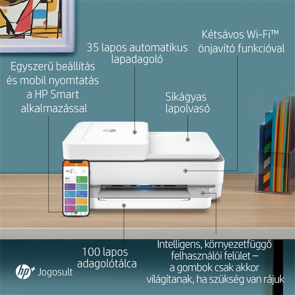 HP Envy Pro 6420E AiO multifunkciós tintasugaras Instant Ink ready nyomtató