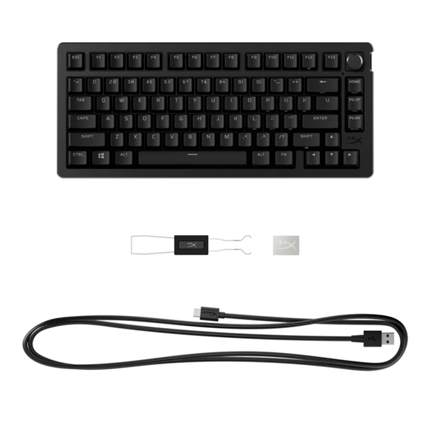 HP HYPERX Alloy Rise 75 UK (piros switch) vezetékes mechanikus gamer billentyűzet