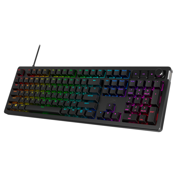 HP HYPERX Alloy Rise PBT UK (piros switch) vezetékes mechanikus gamer billentyűzet