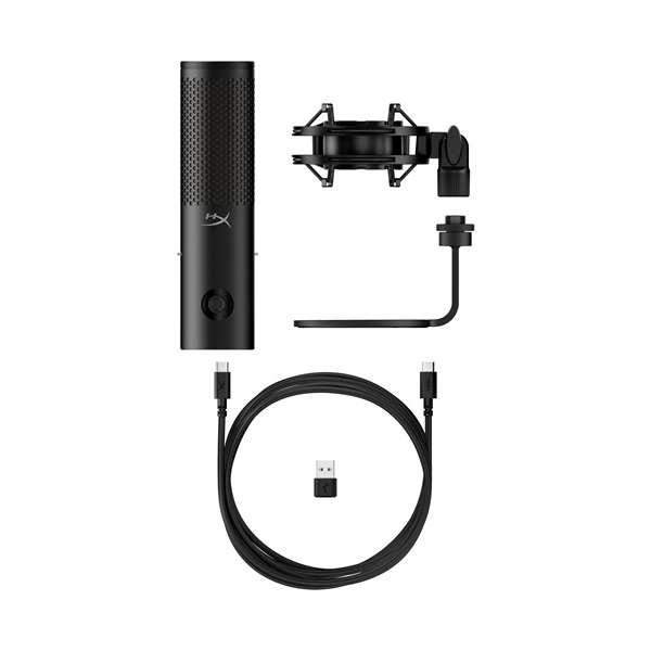 HP HYPERX QuadCast 2 S RGB fekete vezetékes mikrofon